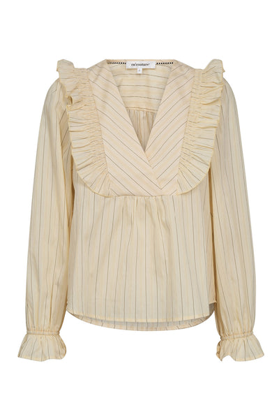 DaraCC Smock Blouse 171-PaleYellow - 45038 Thumbnail