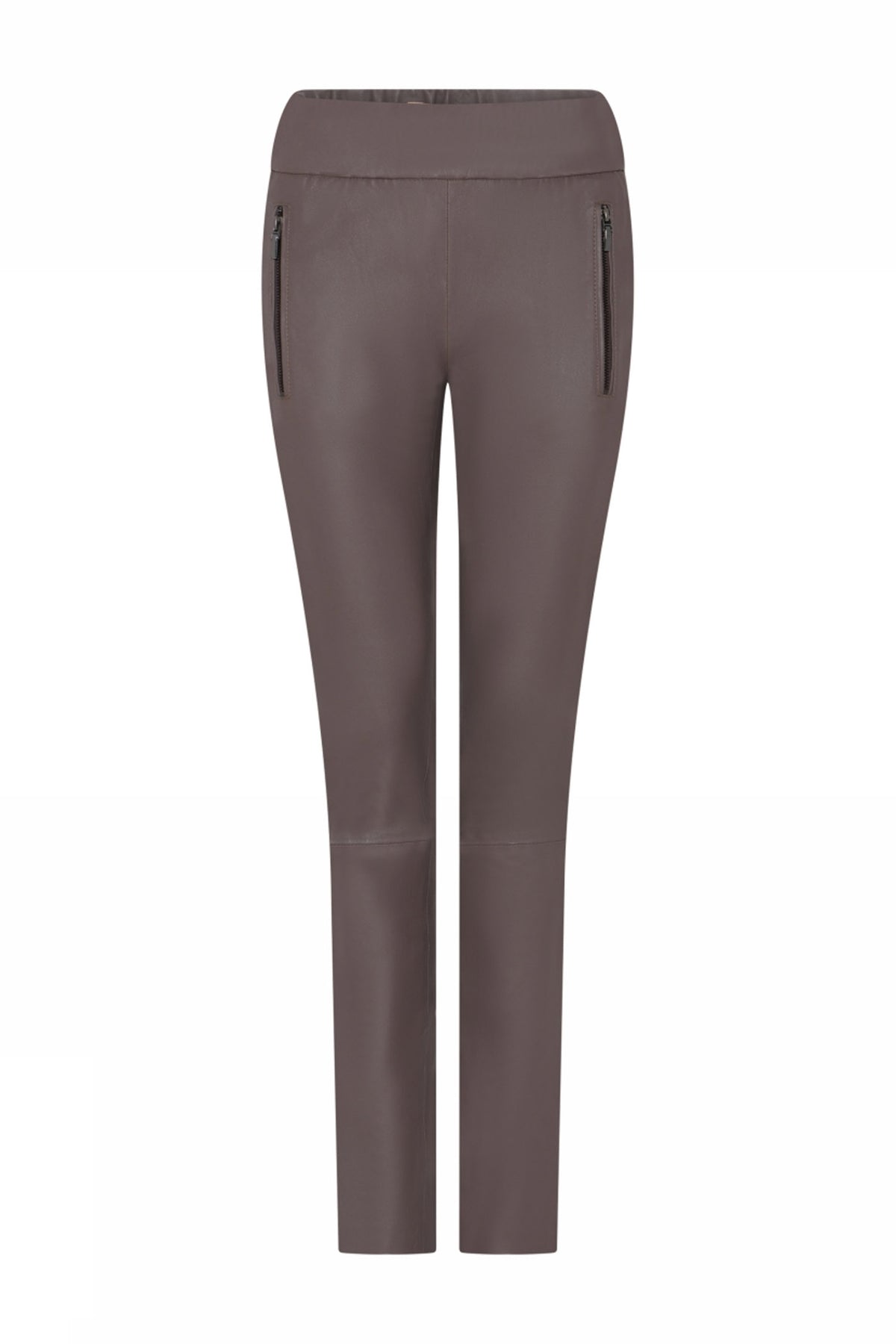 Dara, stretch leather pants 72072-Mocha - 58009/6873