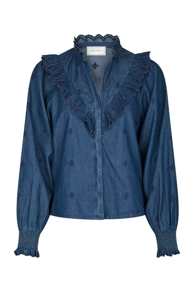Degas Denim Blouse Blue - 166229 Thumbnail