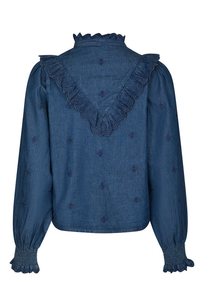 Degas Denim Blouse Blue - 166229 Thumbnail