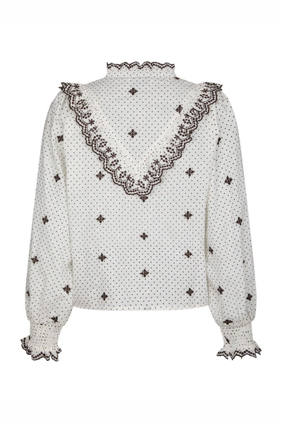 Degas Dot Blouse OFF WHITE - 167708 Thumbnail