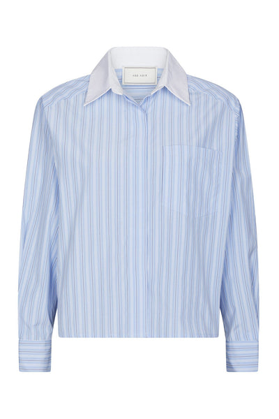 Delfia Stripe Shirt Light Blue Stripe - 169224 Thumbnail