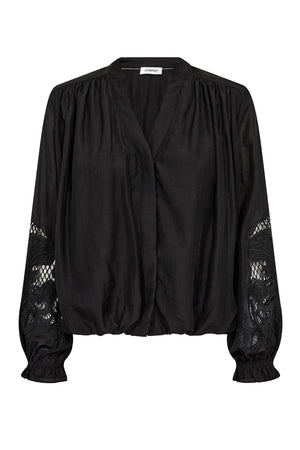 DelinCC Balloon Emb Shirt 65001-Black - 500204