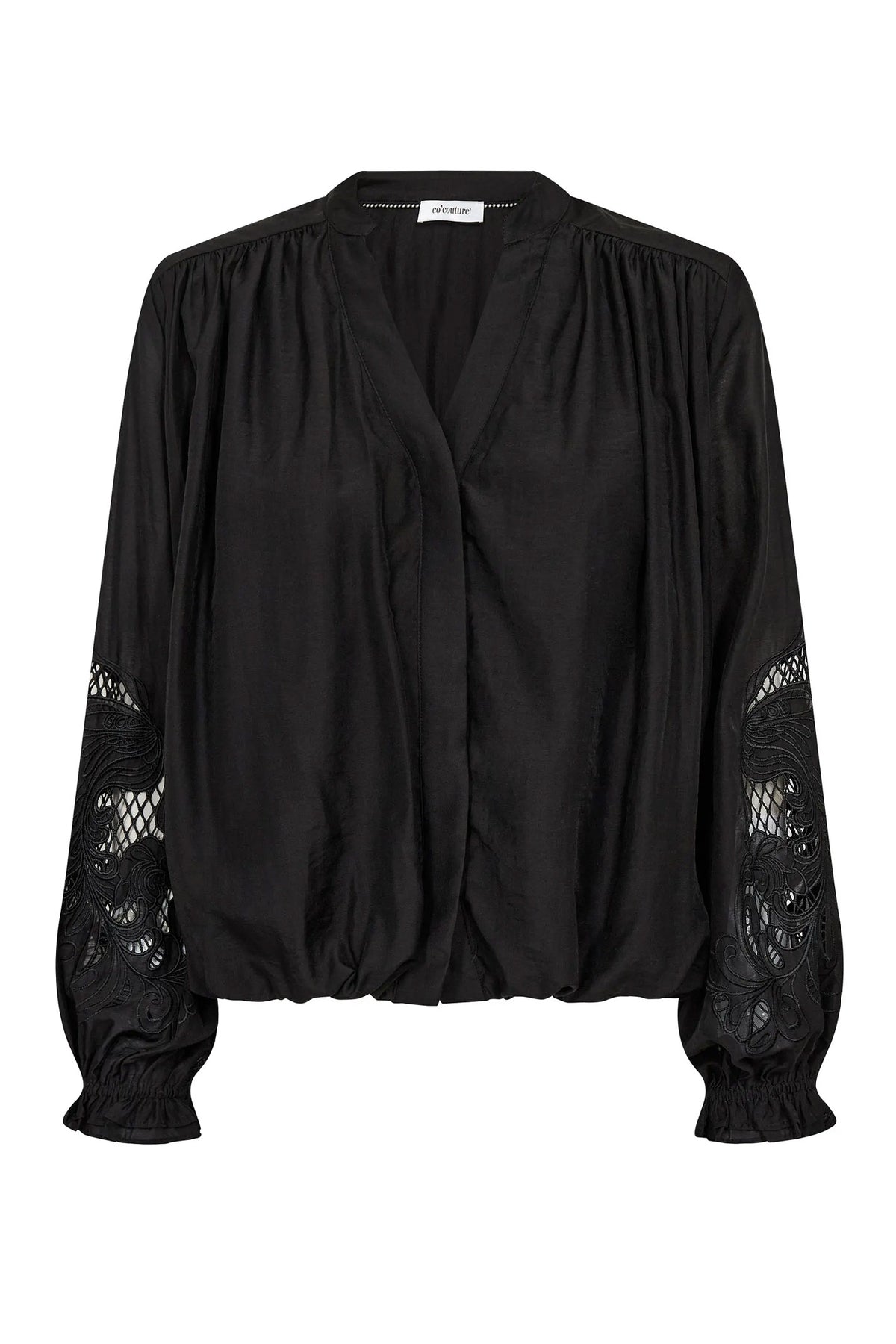 DelinCC Balloon Emb Shirt 65001-Black - 500204
