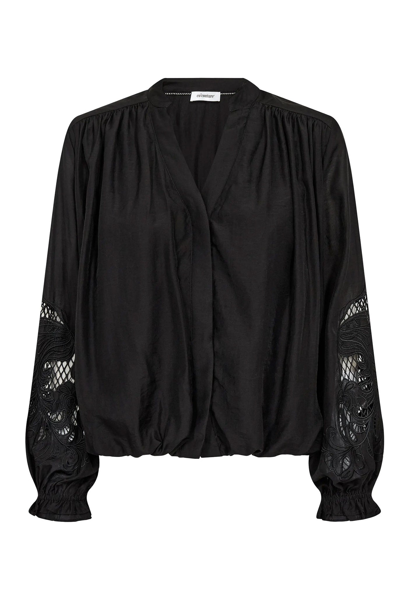 DelinCC Balloon Emb Shirt 65001-Black - 500204