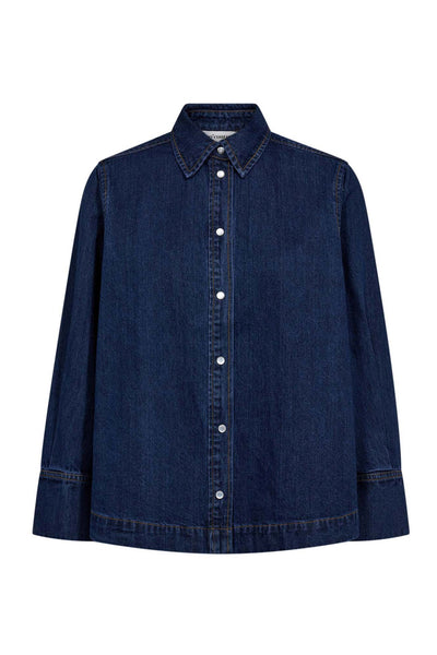 DelinaCC Denim LS Shirt 575-Navy Denim - 45030 Thumbnail