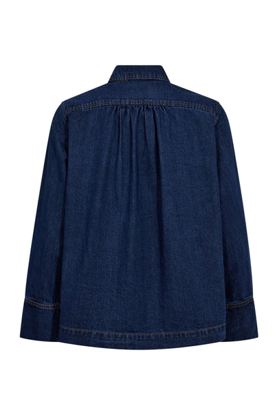 DelinaCC Denim LS Shirt 575-Navy Denim - 45030 Thumbnail