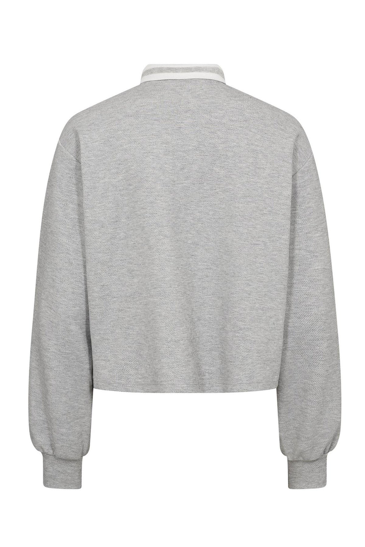 DengiCC Polo Crop Sweat 57-Grey Melan - 47009