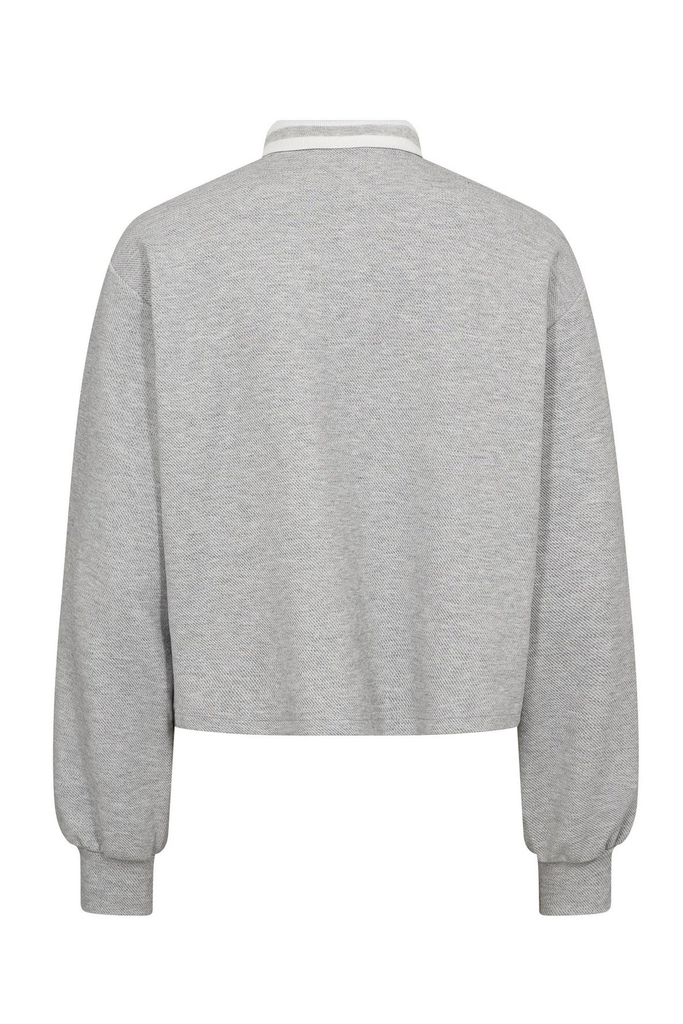 DengiCC Polo Crop Sweat 57-Grey Melan - 47009