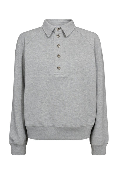 DengiCC Polo Sweat 137-Pale Grey - 37043 Thumbnail