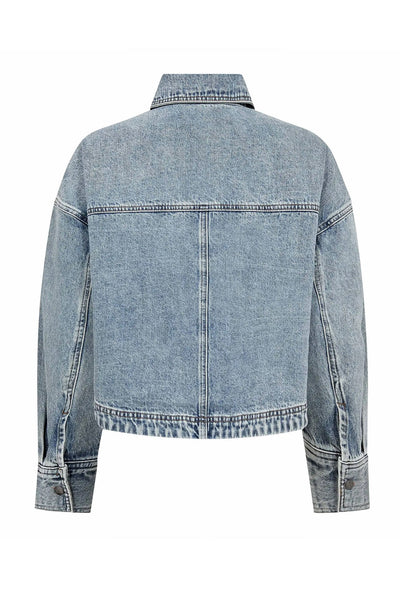 DeniceCC Denim Jacket 45007-Bleach Denim - 500077 Thumbnail