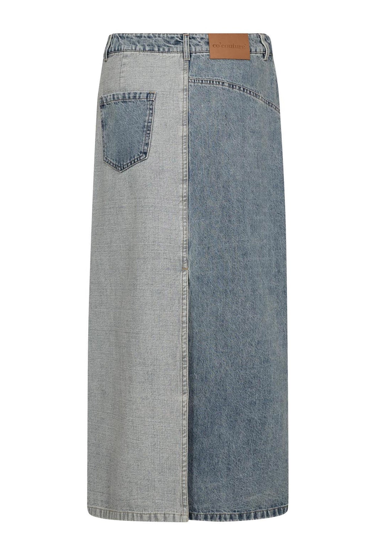 DeniceCC Denim Mix Skirt 552-Denim blue - 44011