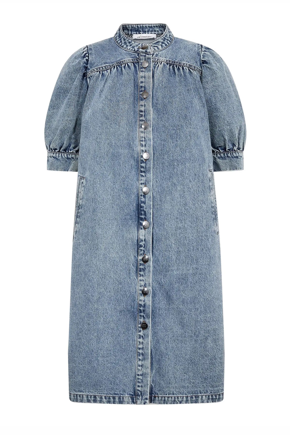 DeniceCC Denim SS Dress 45007-Bleach Denim - 500079