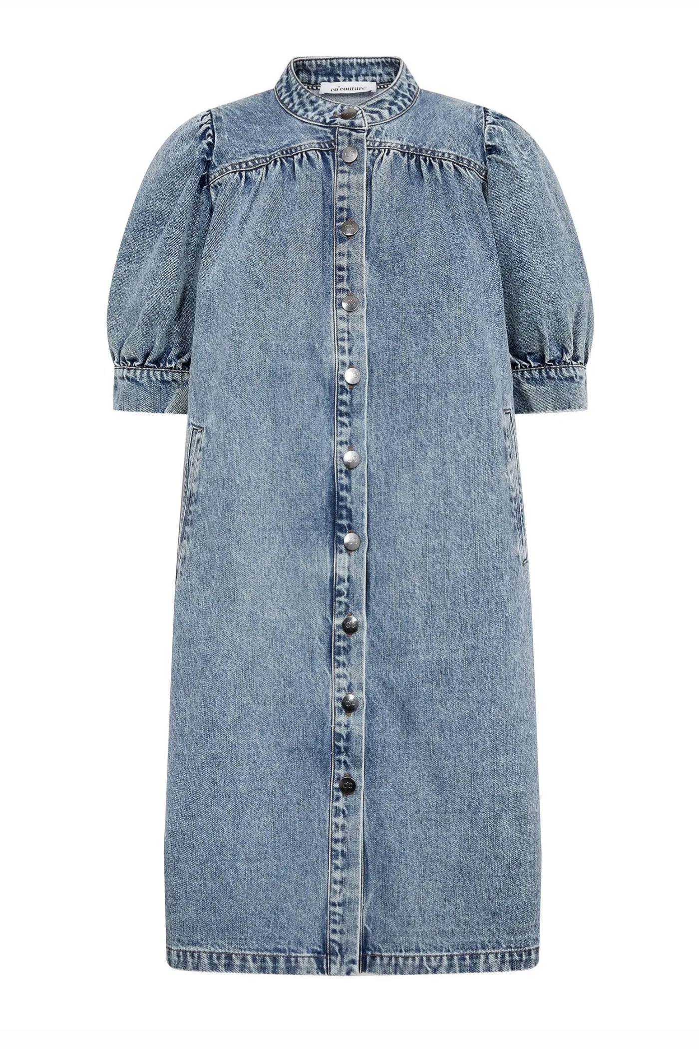 DeniceCC Denim SS Dress 45007-Bleach Denim - 500079