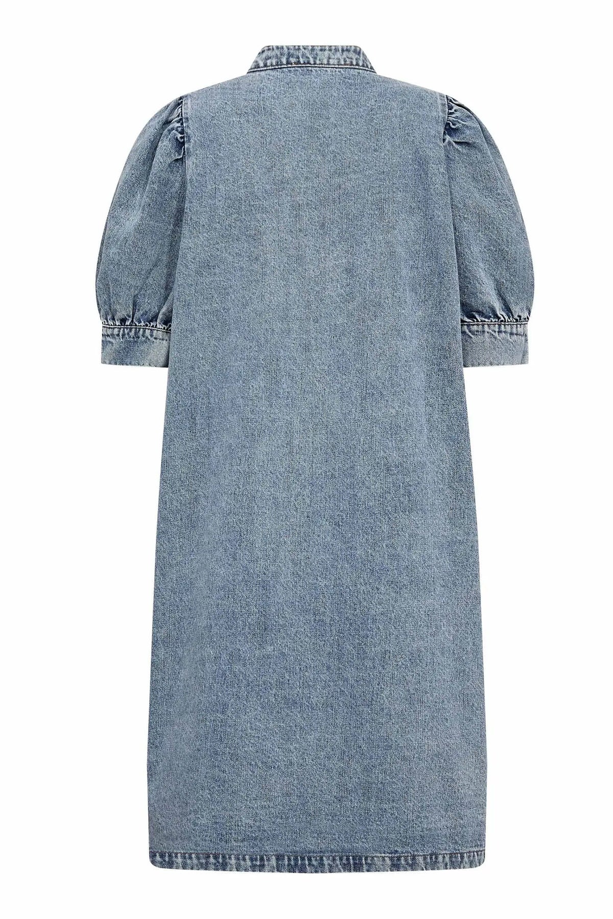 DeniceCC Denim SS Dress 45007-Bleach Denim - 500079