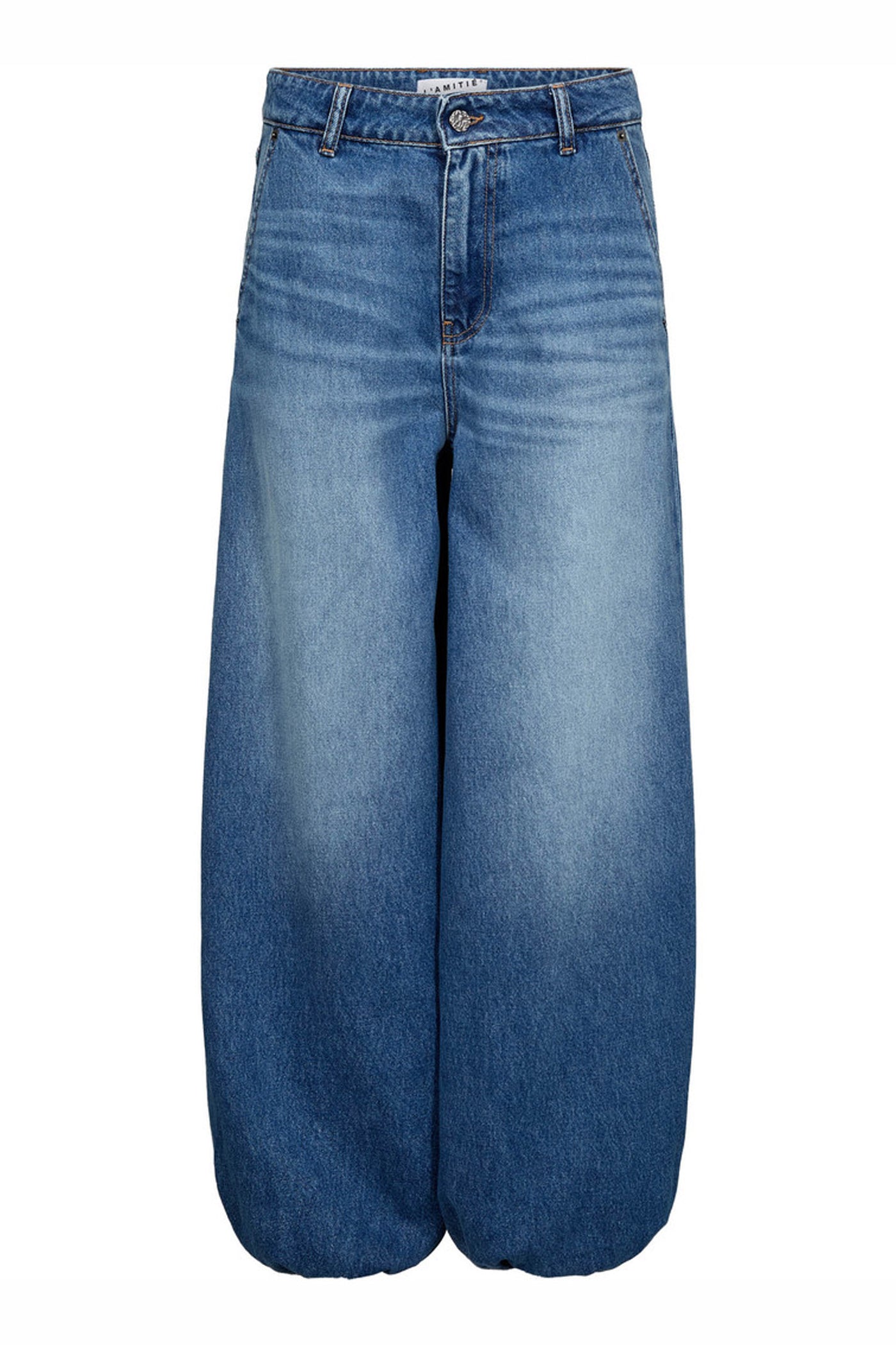 Denim Harem Pant Bleached Denim - HL10617