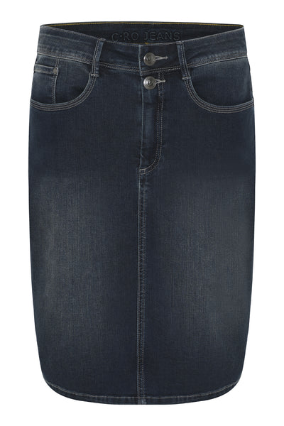 Denim Skirt 6679-Dk. Denim - 7361/692 Thumbnail