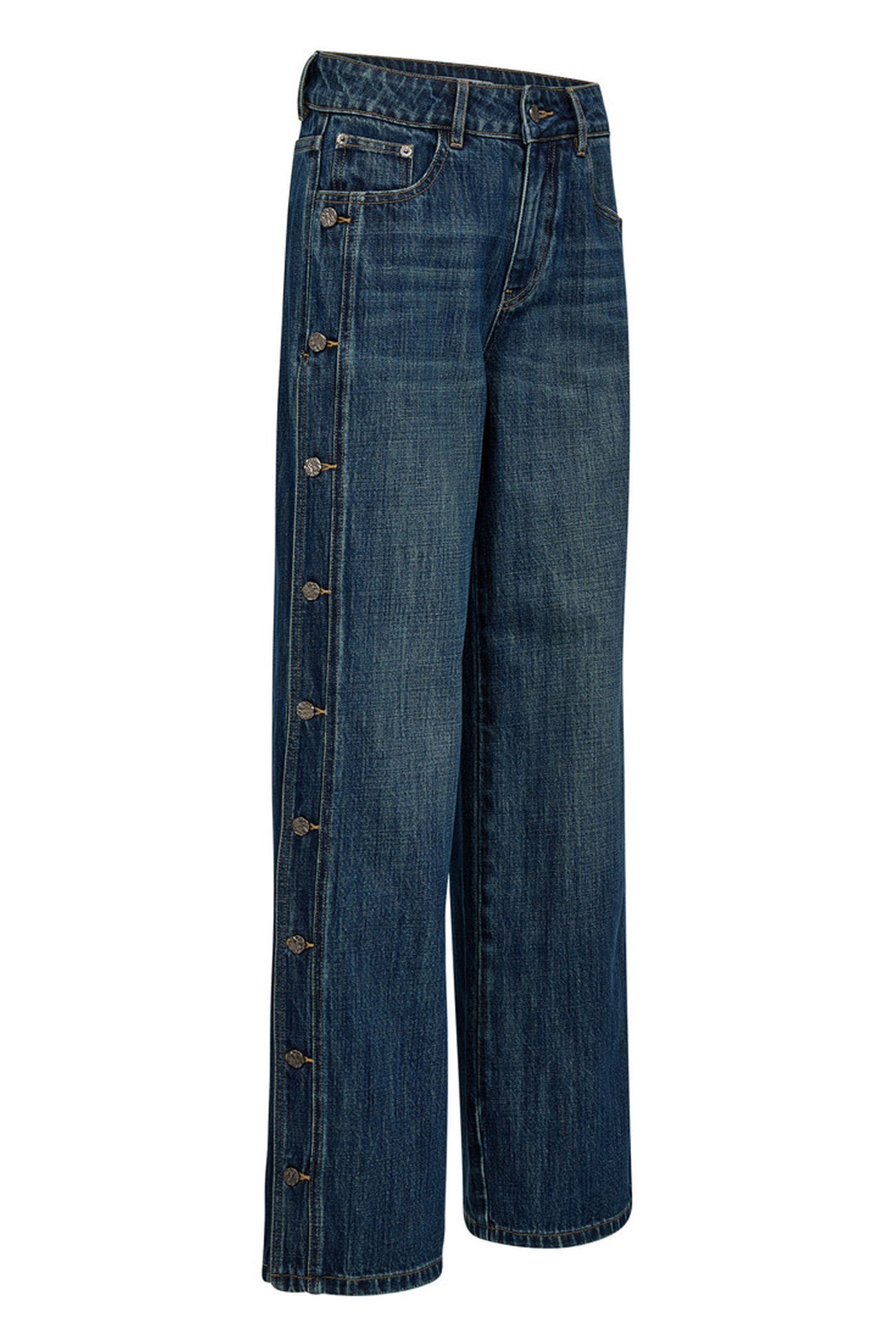 Denize Button Tall Jeans Denim blue - HL10490