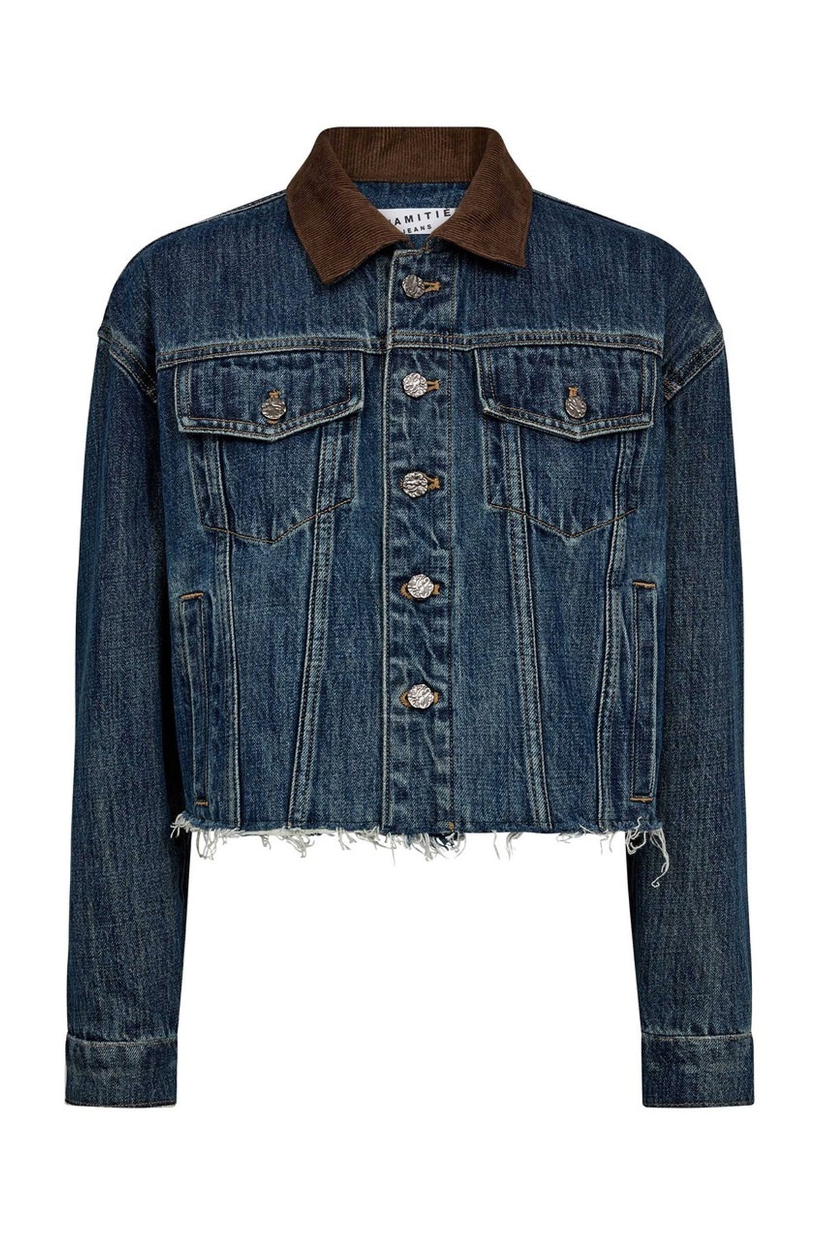 Denize Crop Denim Jacket Denim blue - HL10440
