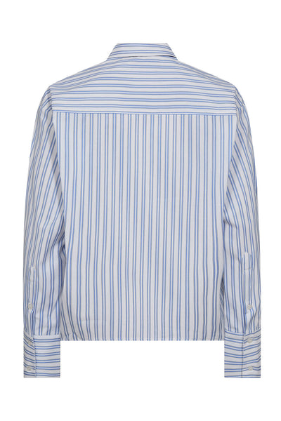 DevinCC Stripe Tie Shirt 17-Blue - 45018 Thumbnail