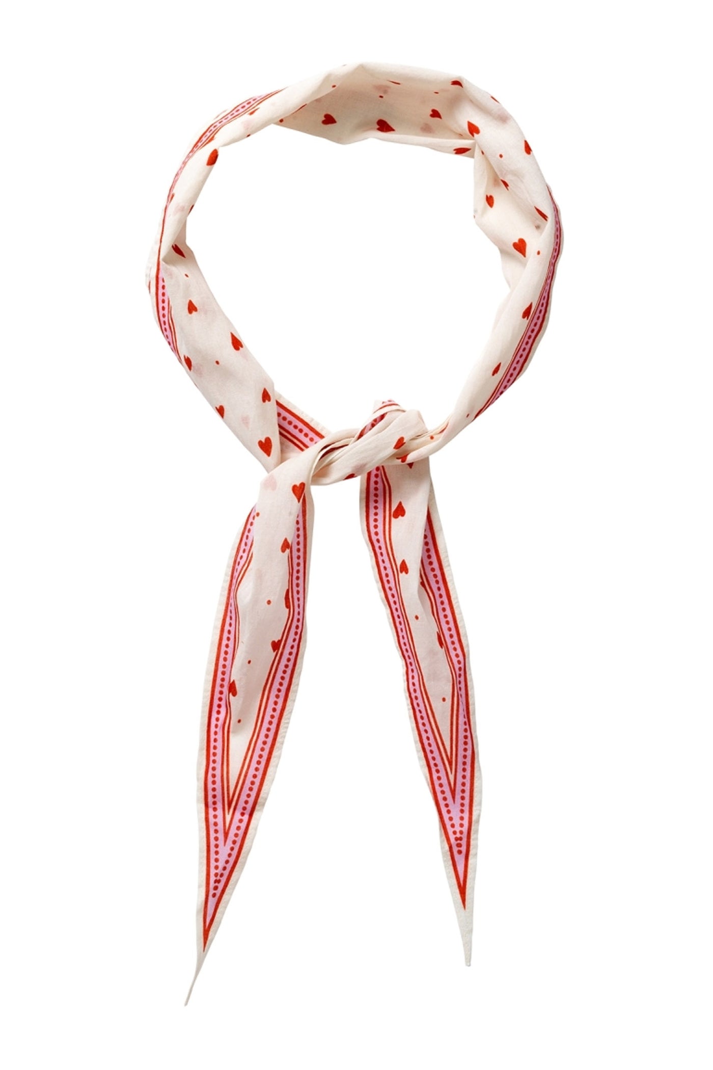 Dia HeartsLL Scarf 30 Red - 70059-00024