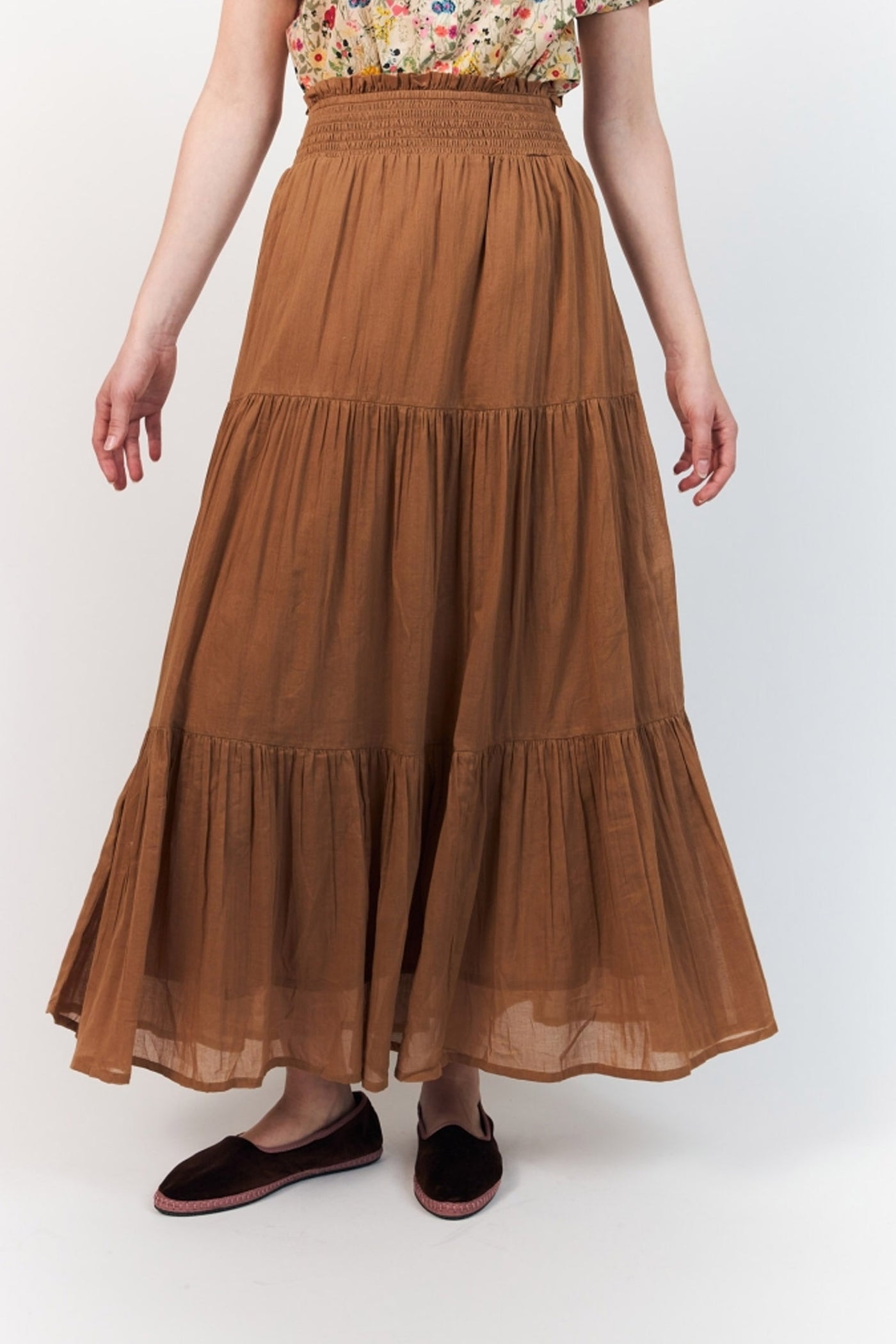 Diamondll Maxi Skirt CAMEL - 26263-2015