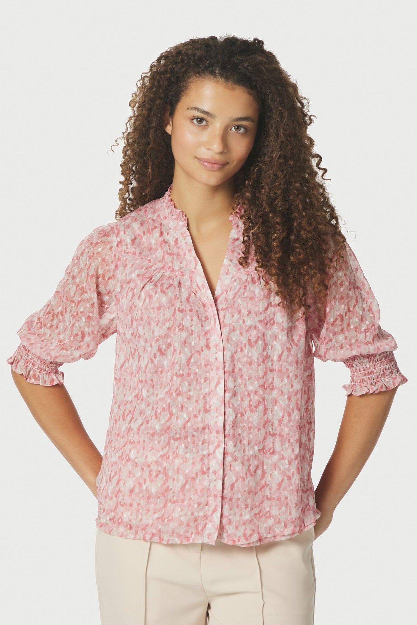Diana Blurred Blouse Rose - 168379