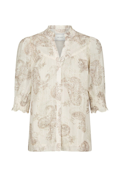 Diana Faded Paisley Blouse SAND - 169967 Thumbnail