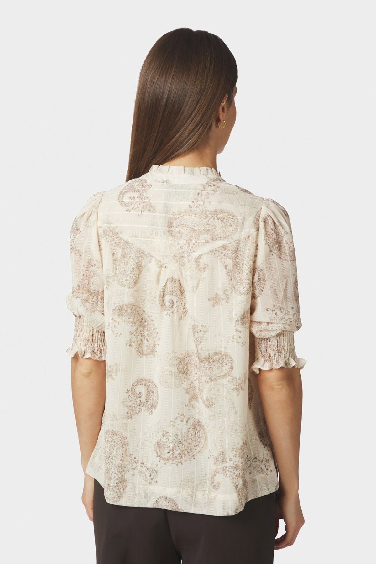 Diana Faded Paisley Blouse SAND - 169967