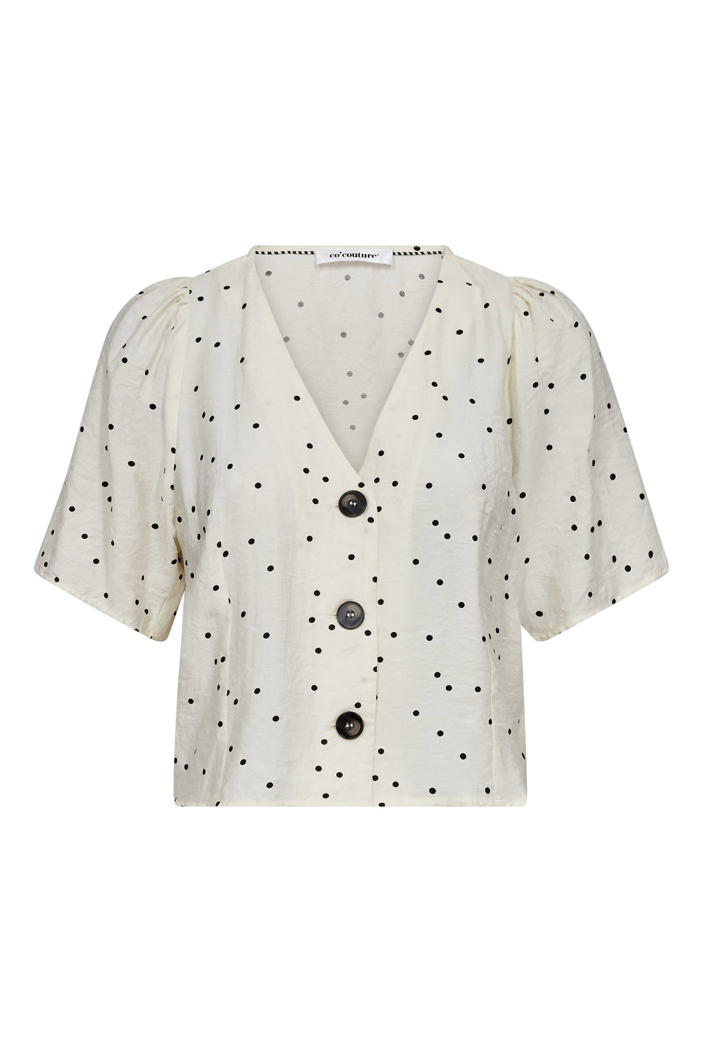 DiemCC Dot SS V-Shirt 1196-OffWhite-B - 45088