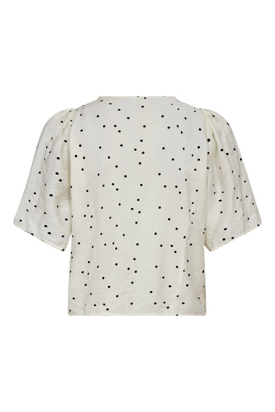 DiemCC Dot SS V-Shirt 1196-OffWhite-B - 45088 Thumbnail