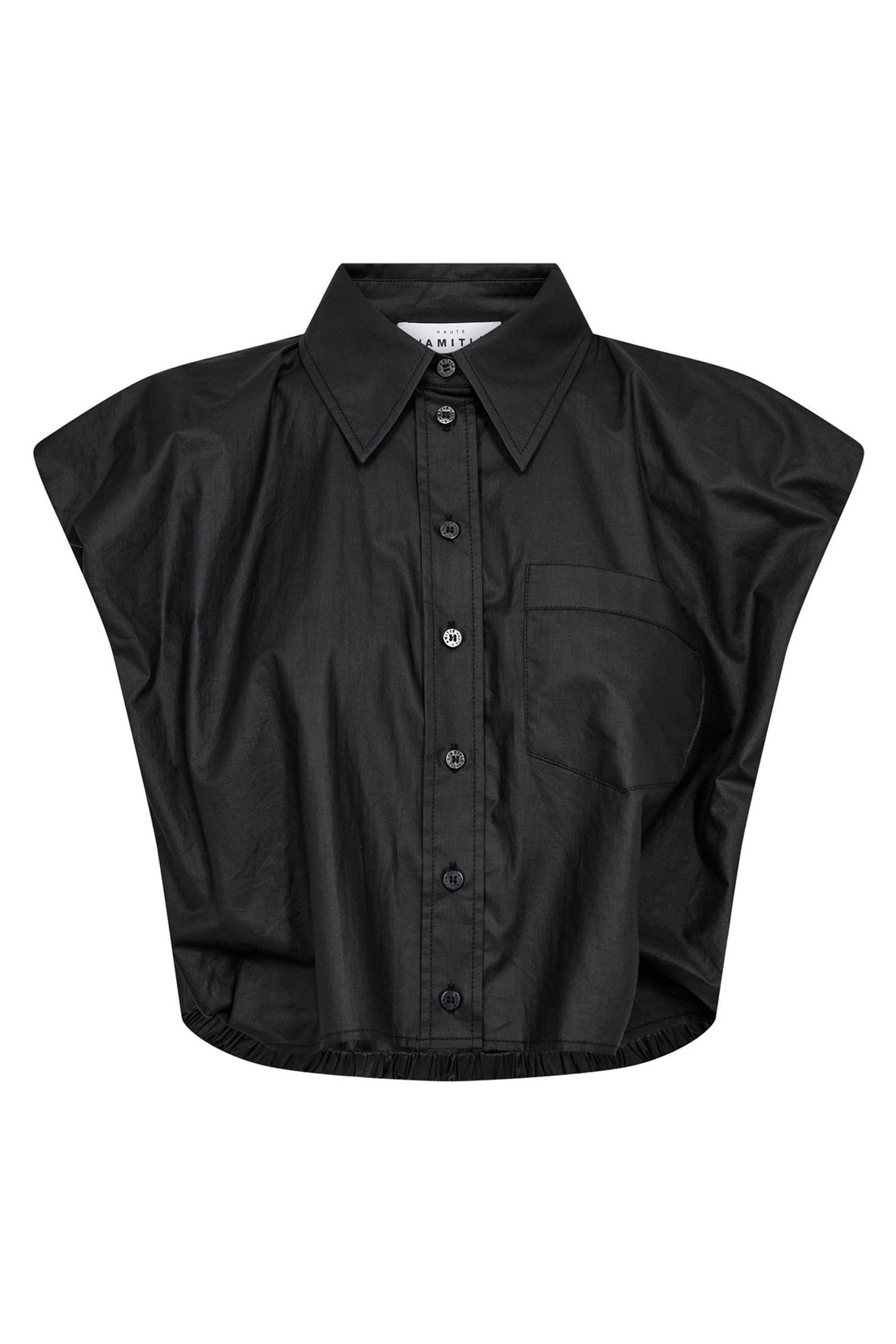 Dinnie NS Coated Shirt Black - HL10668