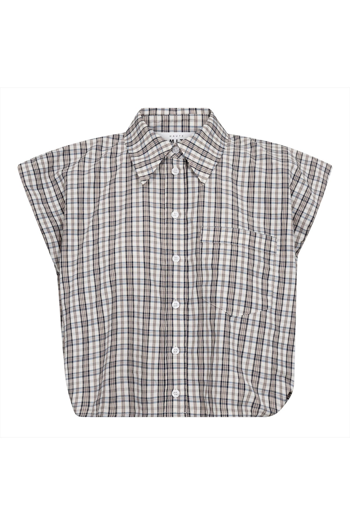 Dinnie Ns Mini Check Shirt Off-White/ Beige - HL10847