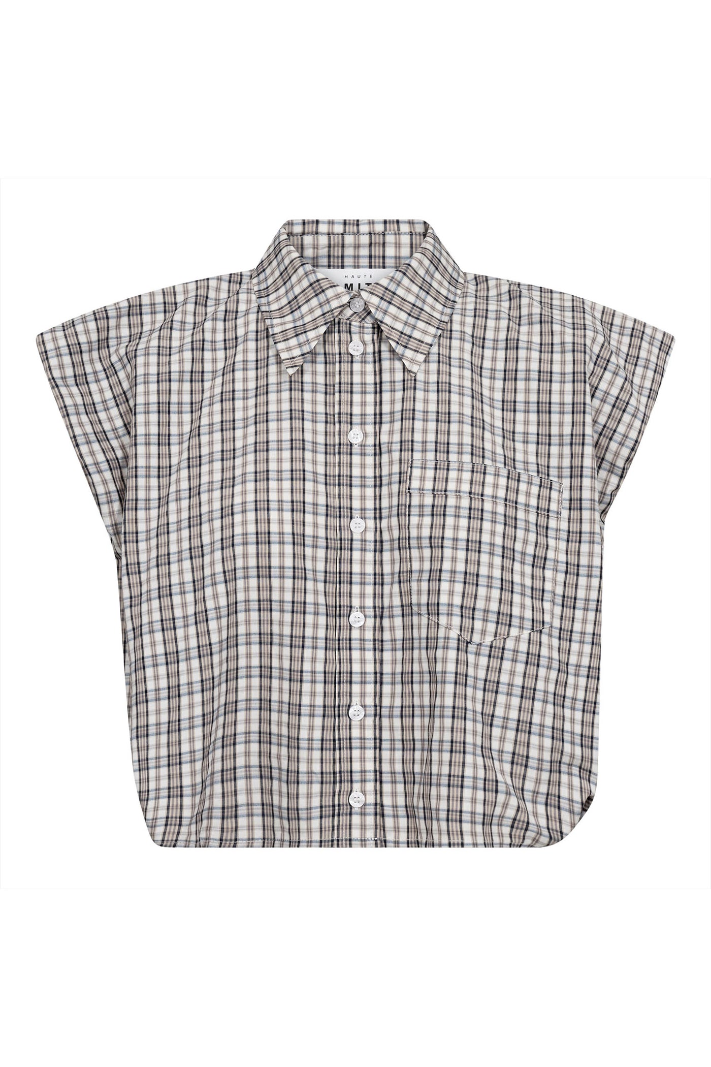 Dinnie Ns Mini Check Shirt Off-White/ Beige - HL10847