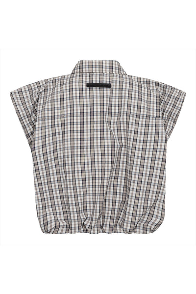 Dinnie Ns Mini Check Shirt Off-White/ Beige - HL10847 Thumbnail