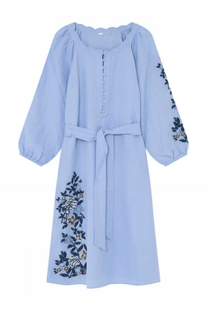 Dixi, knee dress 94079-Vista Blue - 60509/7576