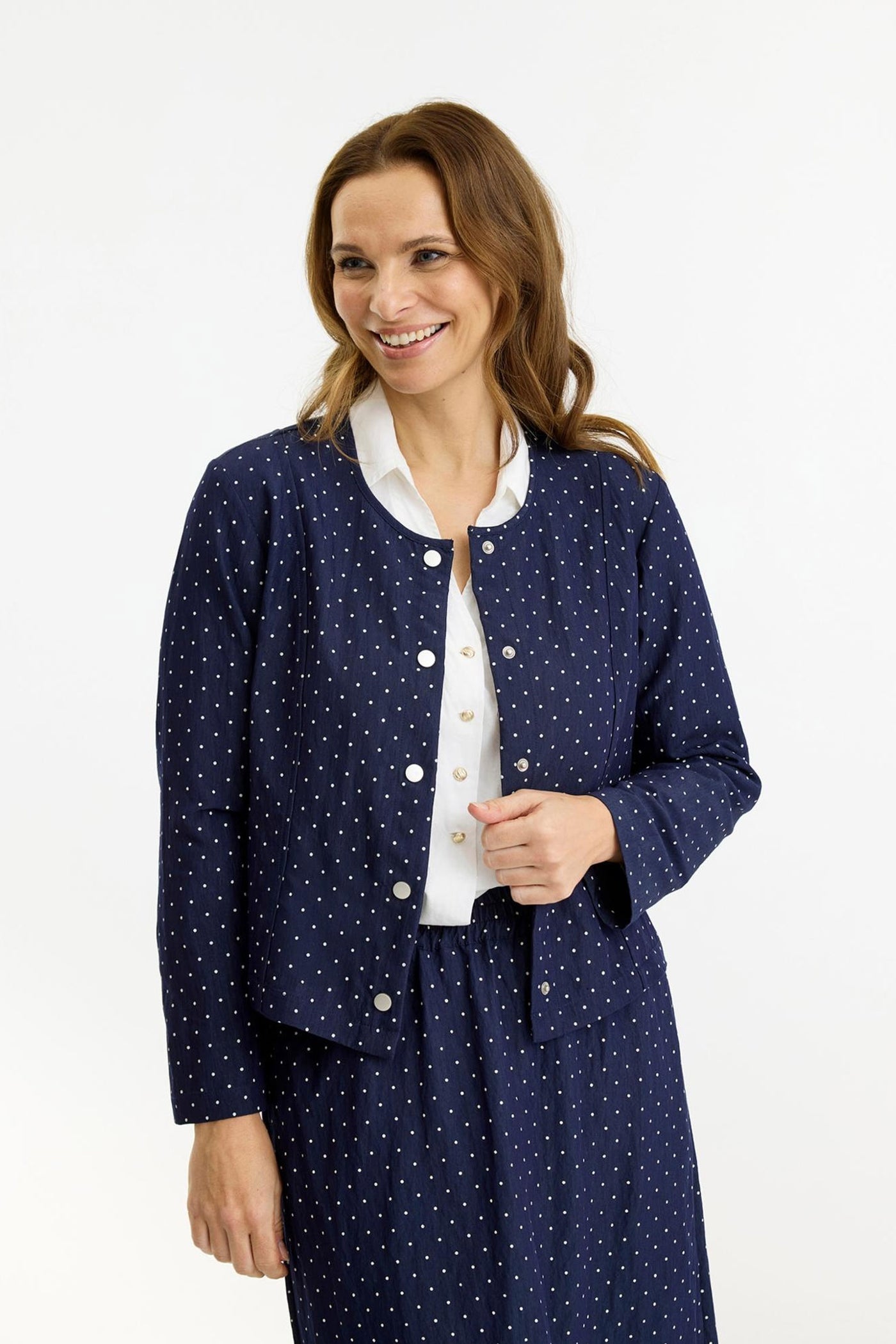Donna jacket (no embroidery) Navy - 17052