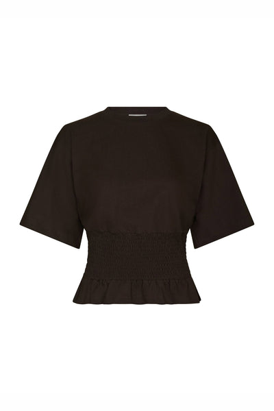 Dray Boxy Smock Tee Dark brown - 165720 Thumbnail