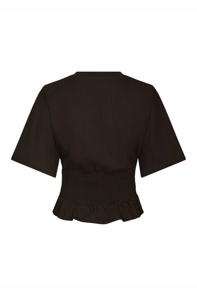 Dray Boxy Smock Tee Dark brown - 165720 Thumbnail