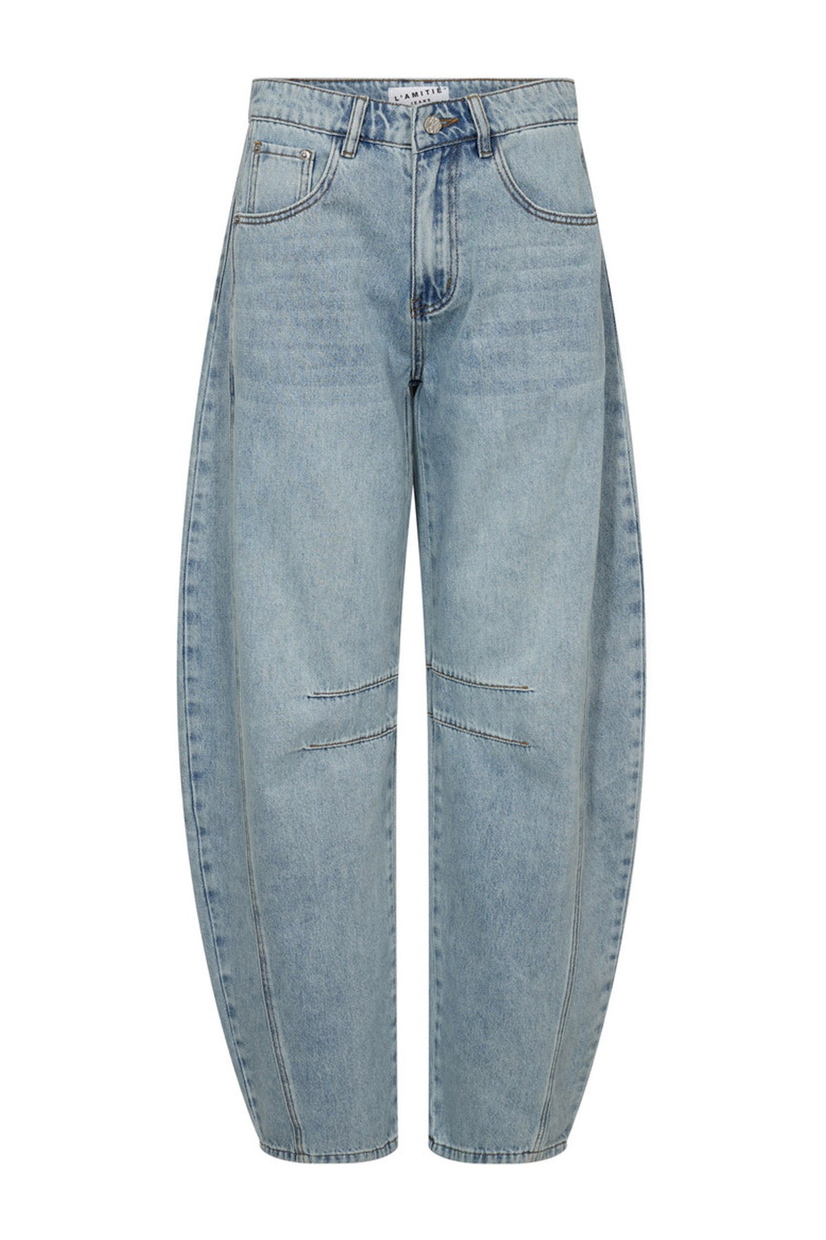 Drew Barrel Panel Tall Jeans B Bleached Denim - HL10625
