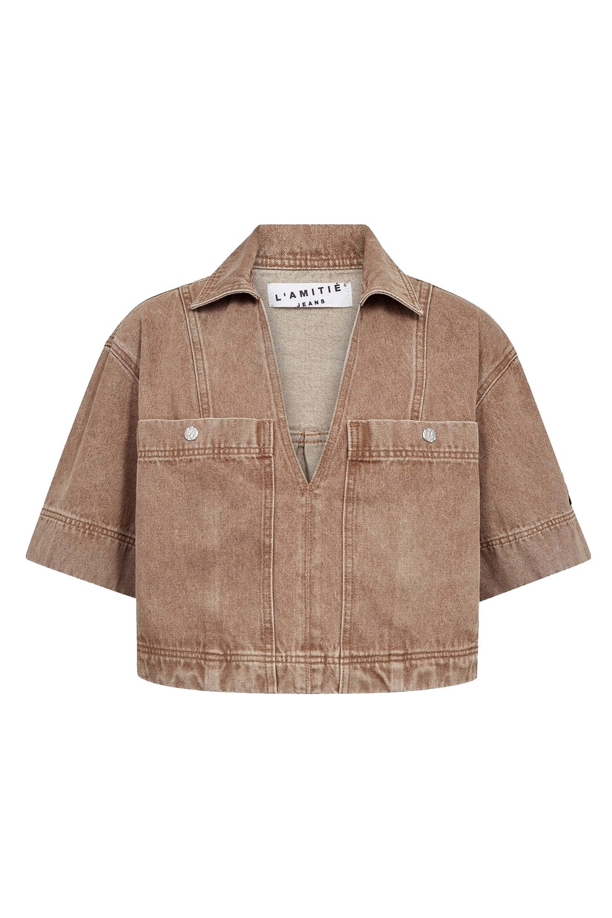 Drew Denim Top Camel CAMEL - HL10575