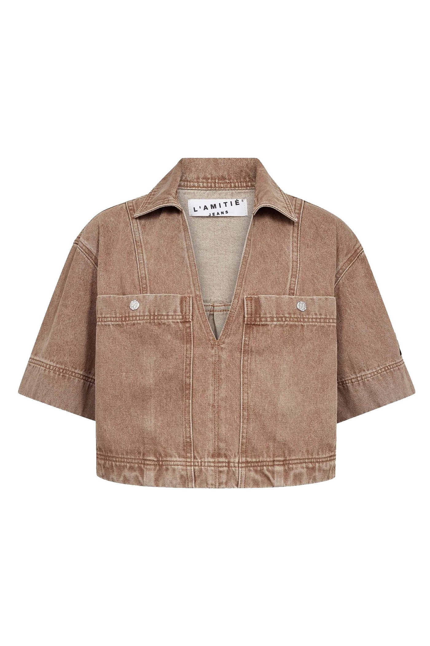 Drew Denim Top Camel CAMEL - HL10575