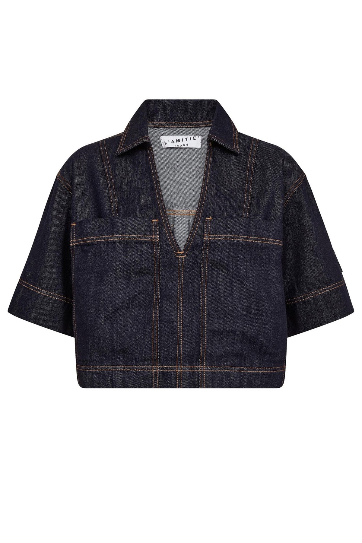 Drew Denim Top Unwashed Unwashed denim - HL10556