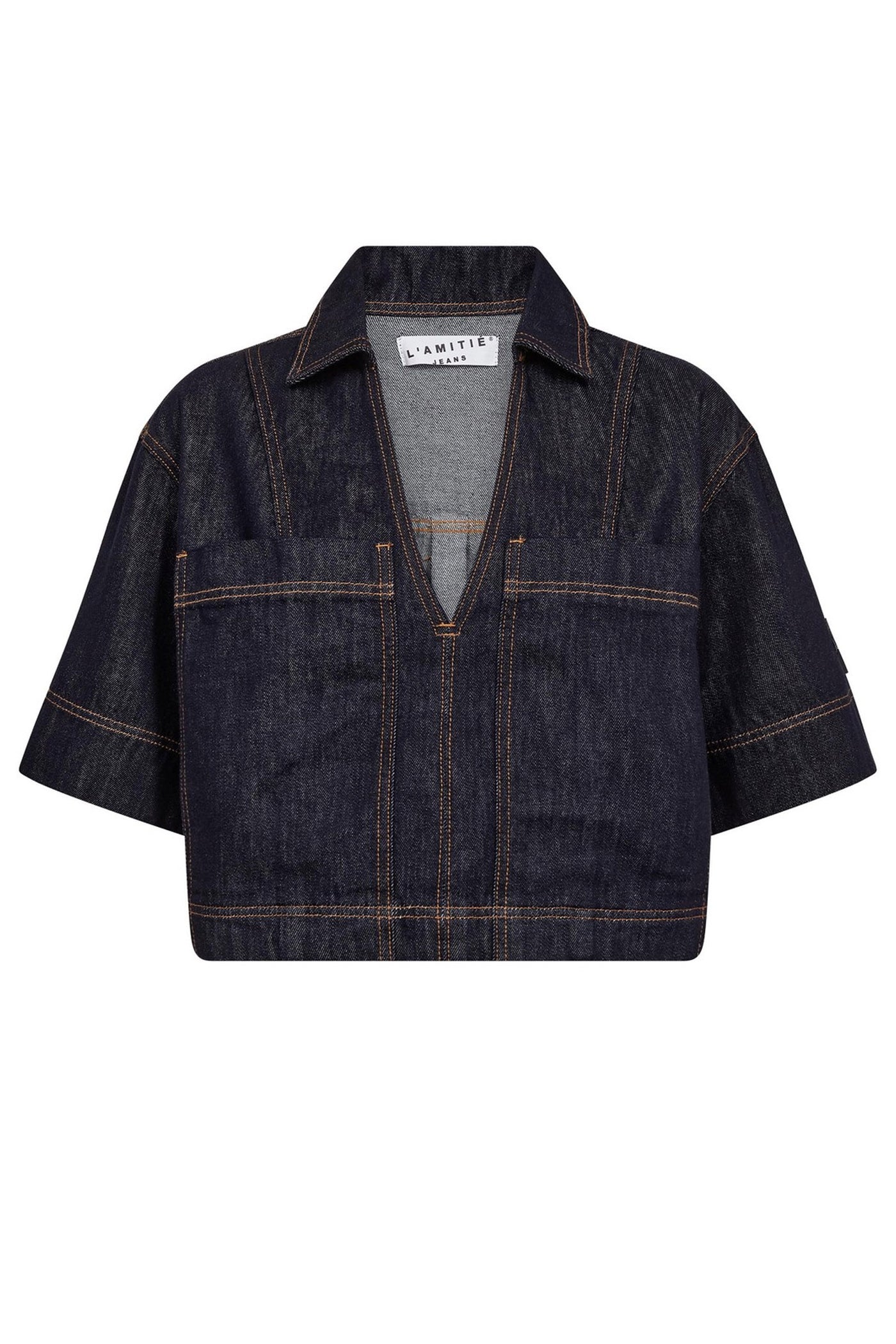 Drew Denim Top Unwashed Unwashed denim - HL10556