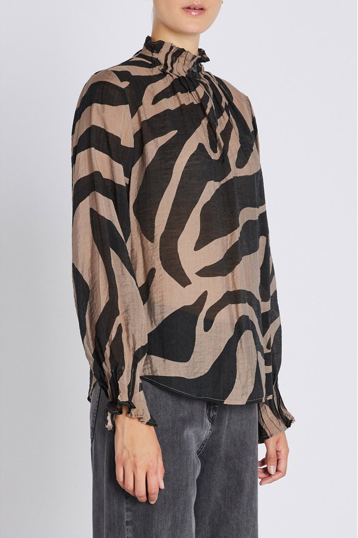 DuscleBBTerese blouse Zebra print - BBW4672