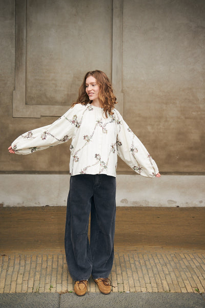 HaileyLL Shirt LS 02 Creme - 26437-1026 Thumbnail
