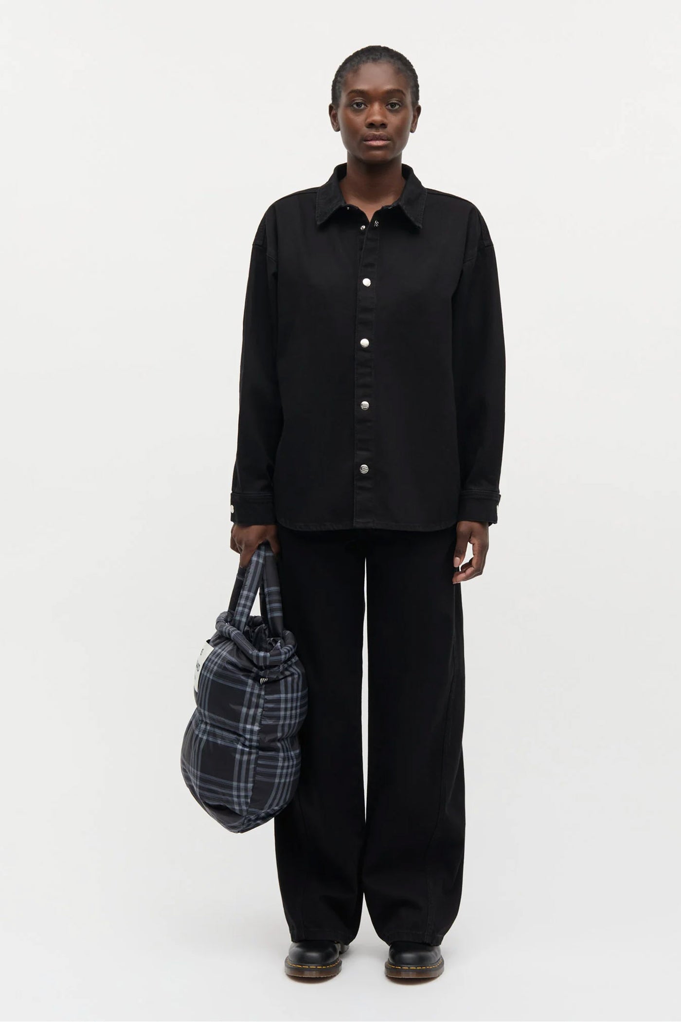 Dyed Denim Gisla Shirt Black - 205404
