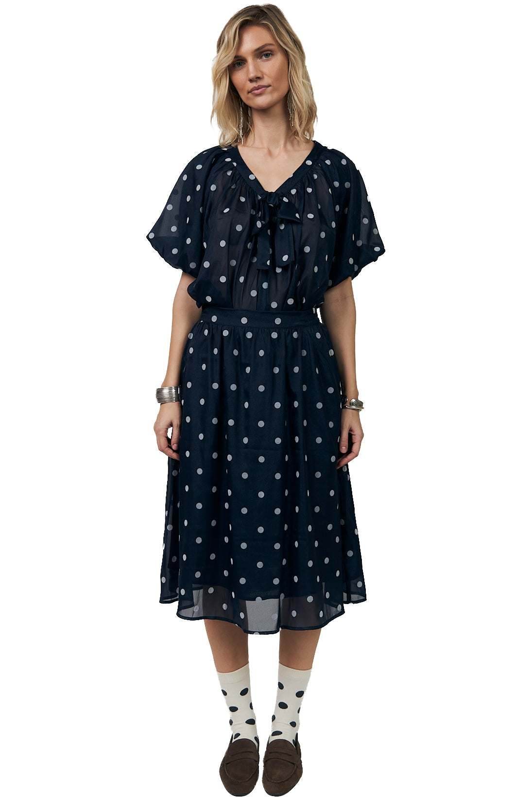 PineLL Blouse 23 Dark Blue - 26171-1051