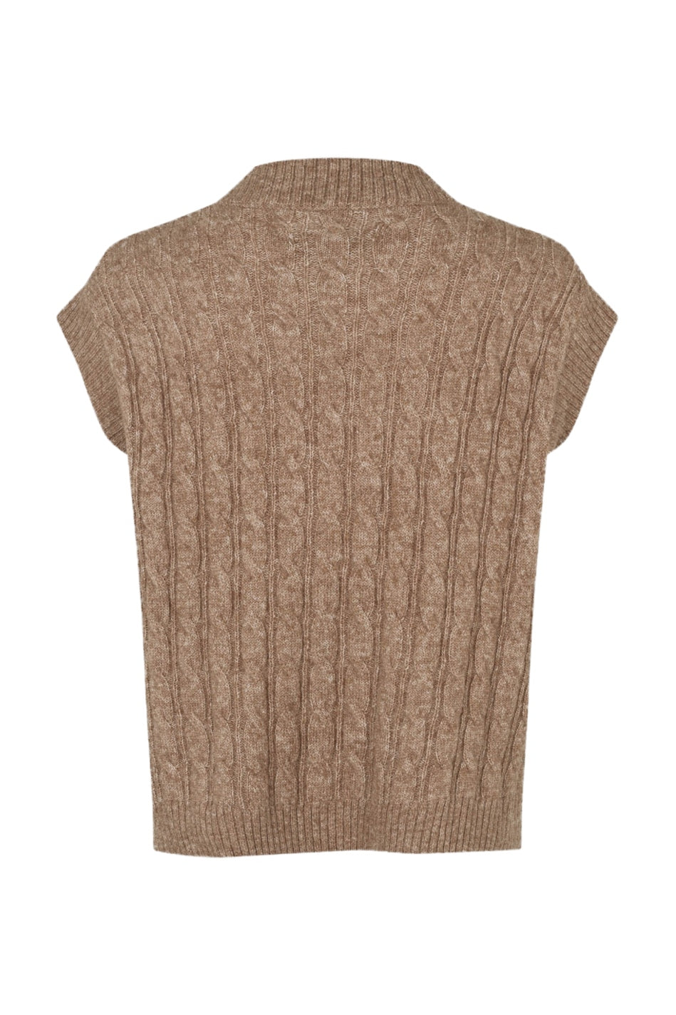 Finnll Knit Vest Sl CAMEL - 26422-5027