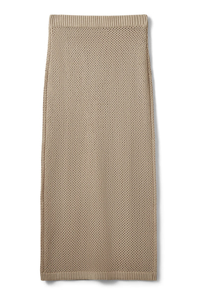 ELADASW KNIT MAXI SKIRT 8058 Feather Gray - S262351 Thumbnail